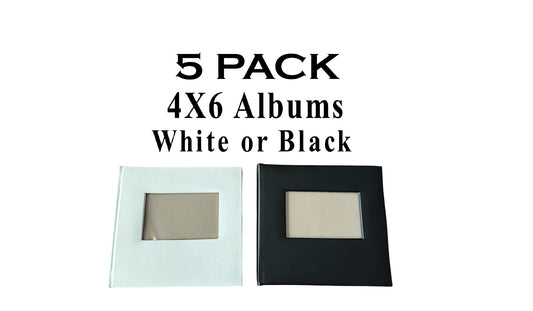 4X6 FIVE Pack of Photo Booth Albums